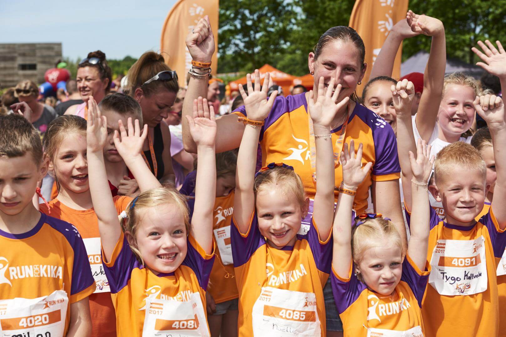 kinderen hardlopen run for kika